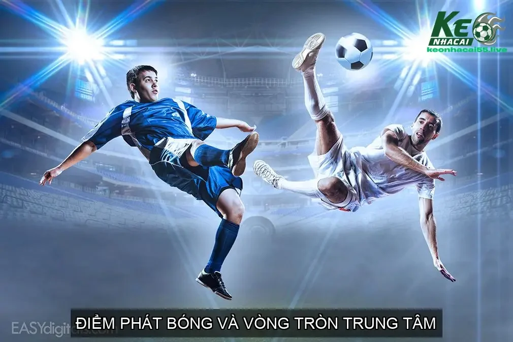 Football pitch trong bóng đá là gì? Sân bóng đá cho các trận đấu 3 Điểm Phát Bóng và Vòng Tròn Trung Tâm